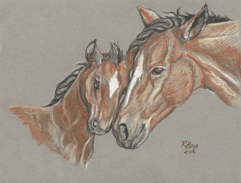 "Horse Family" Art Print