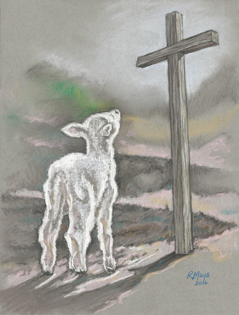 "The Lamb and the Cross" Art Print